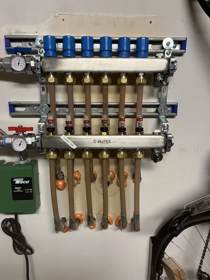 Plumber performing Gas Leak Detection at a residential property in Miles City